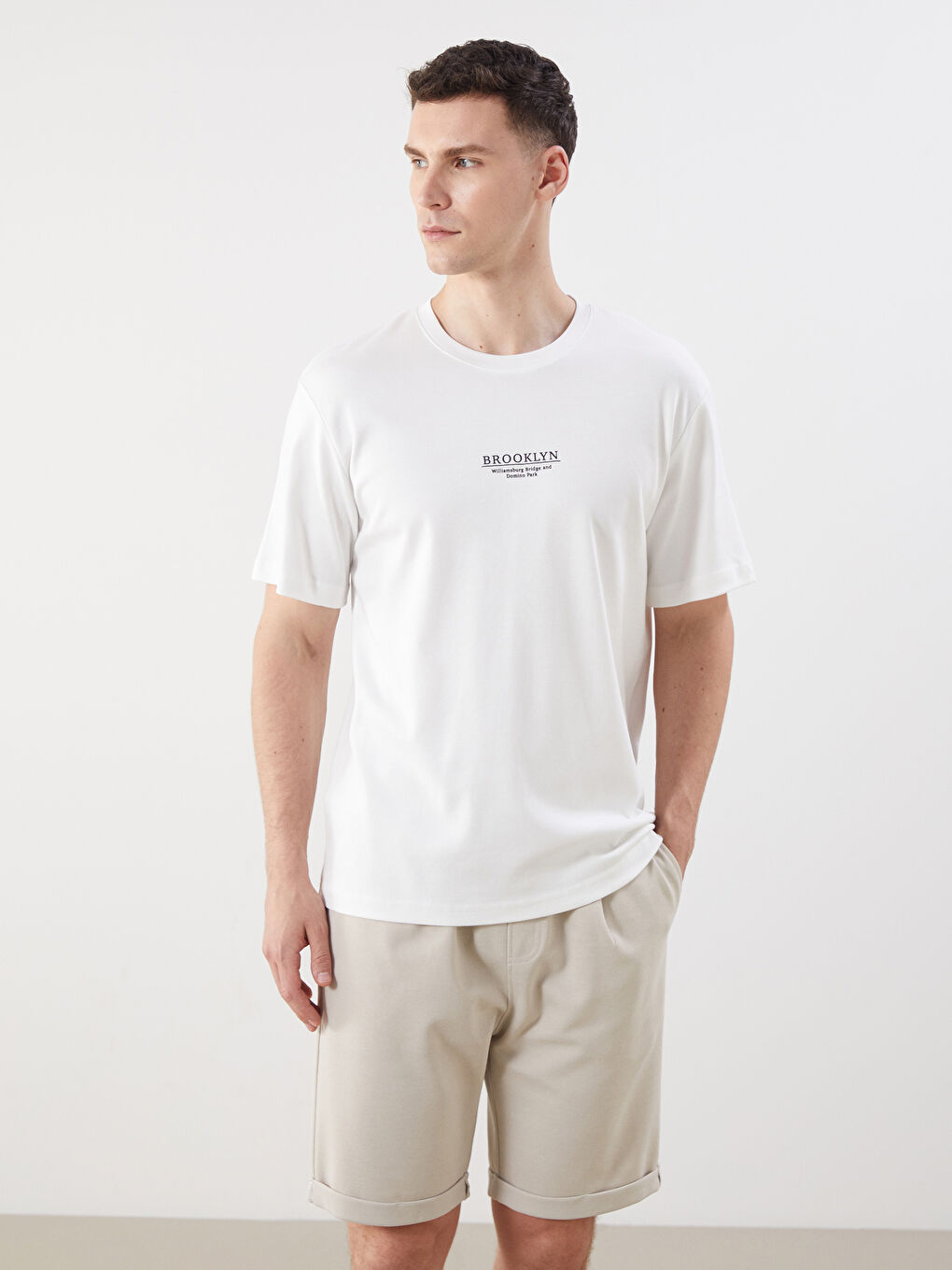LCWAIKIKI Classic Crew Neck Printed Men's T-Shirt -S5RH29Z8-R9J