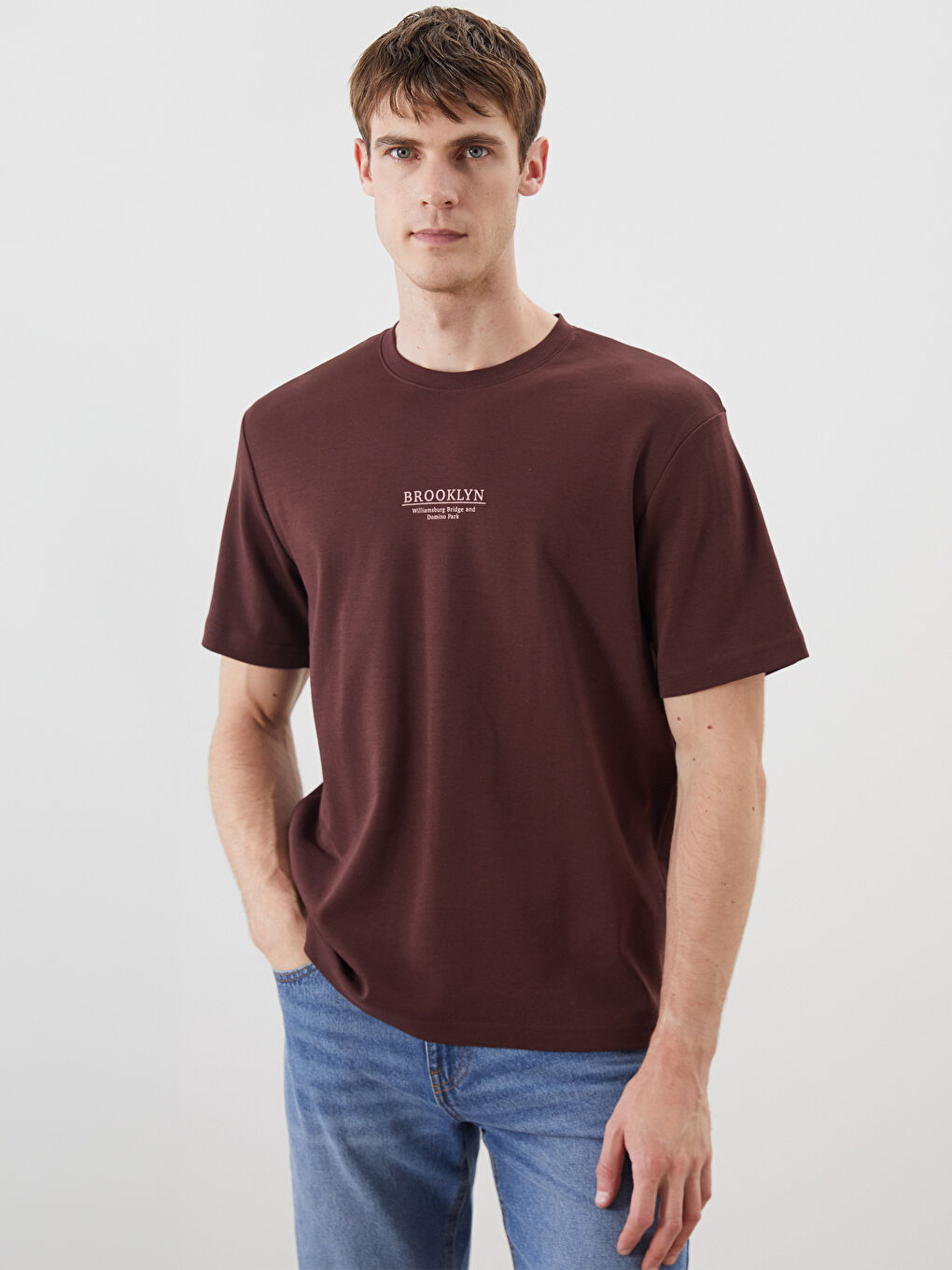 LCWAIKIKI Classic Crew Neck Printed Men's T-Shirt -S5RH29Z8-ZKL