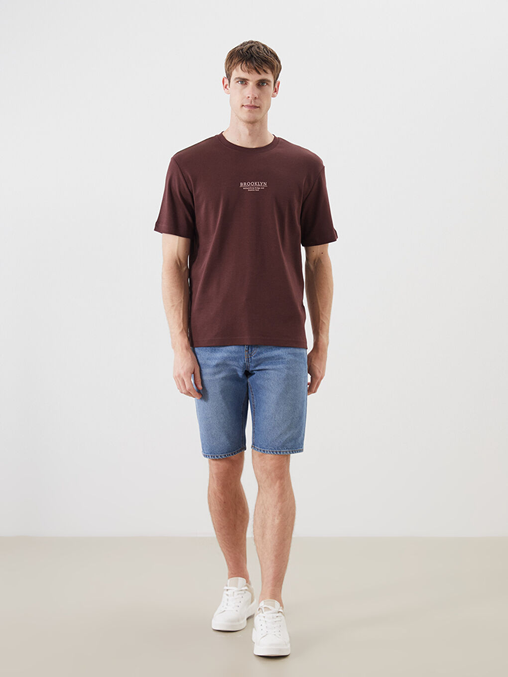LCWAIKIKI Classic Crew Neck Printed Men's T-Shirt -S5RH29Z8-ZKL