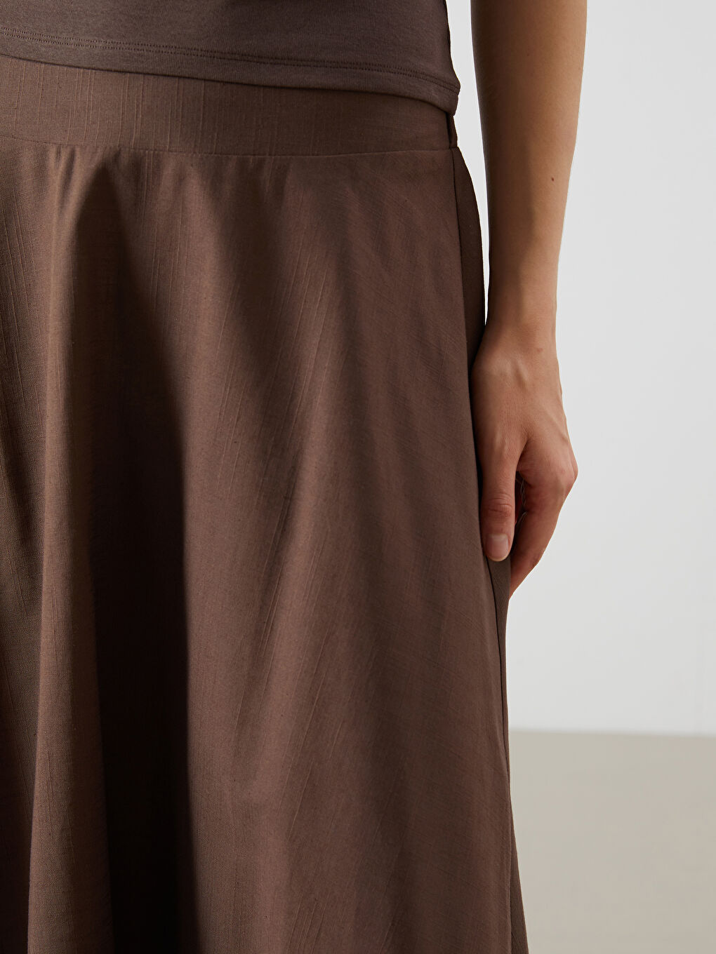 Спідниця Кльош На Еластичній Талії-2