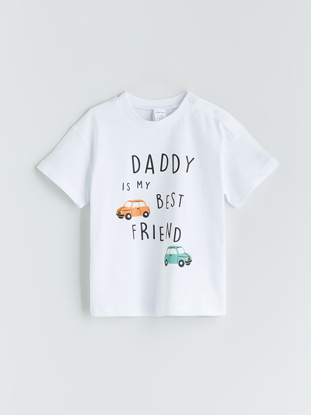 Crew Neck Printed Baby Boys' T-Shirt -S5RH40Z1-FDL