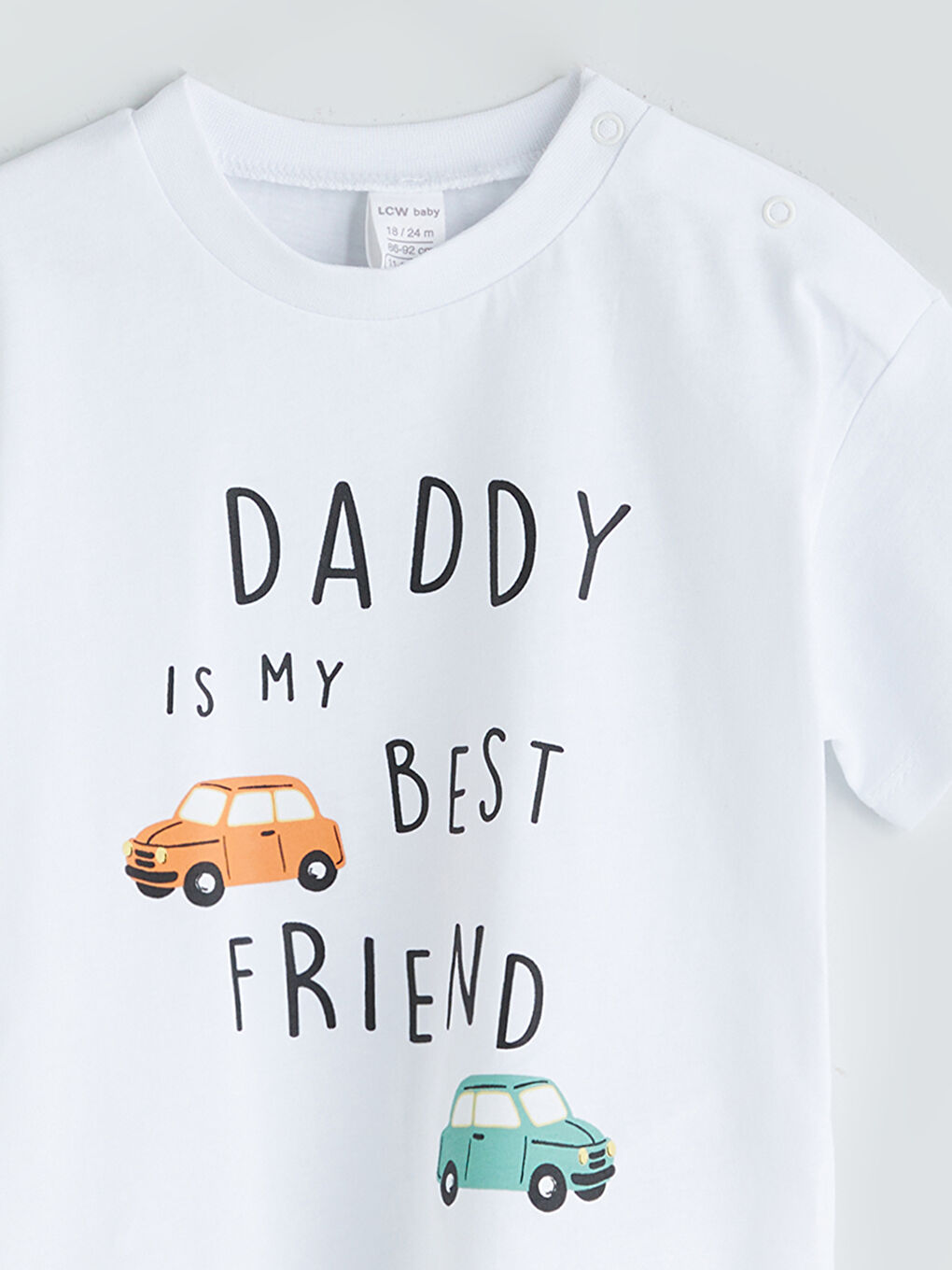 Crew Neck Printed Baby Boys' T-Shirt -S5RH40Z1-FDL