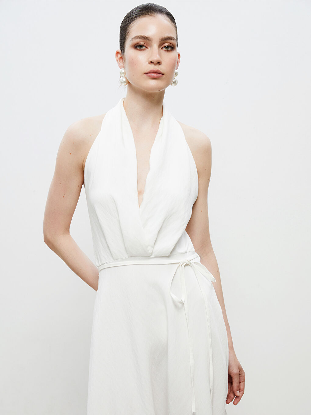 Woman ECRU Dress -S5RH43Z8-FDU