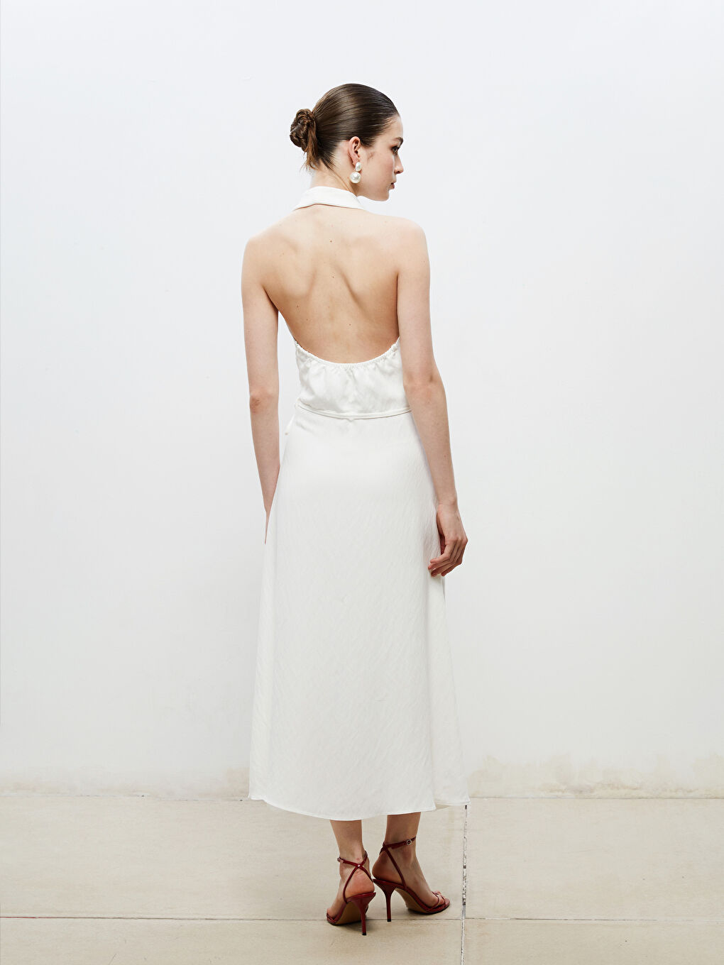 Woman ECRU Dress -S5RH43Z8-FDU