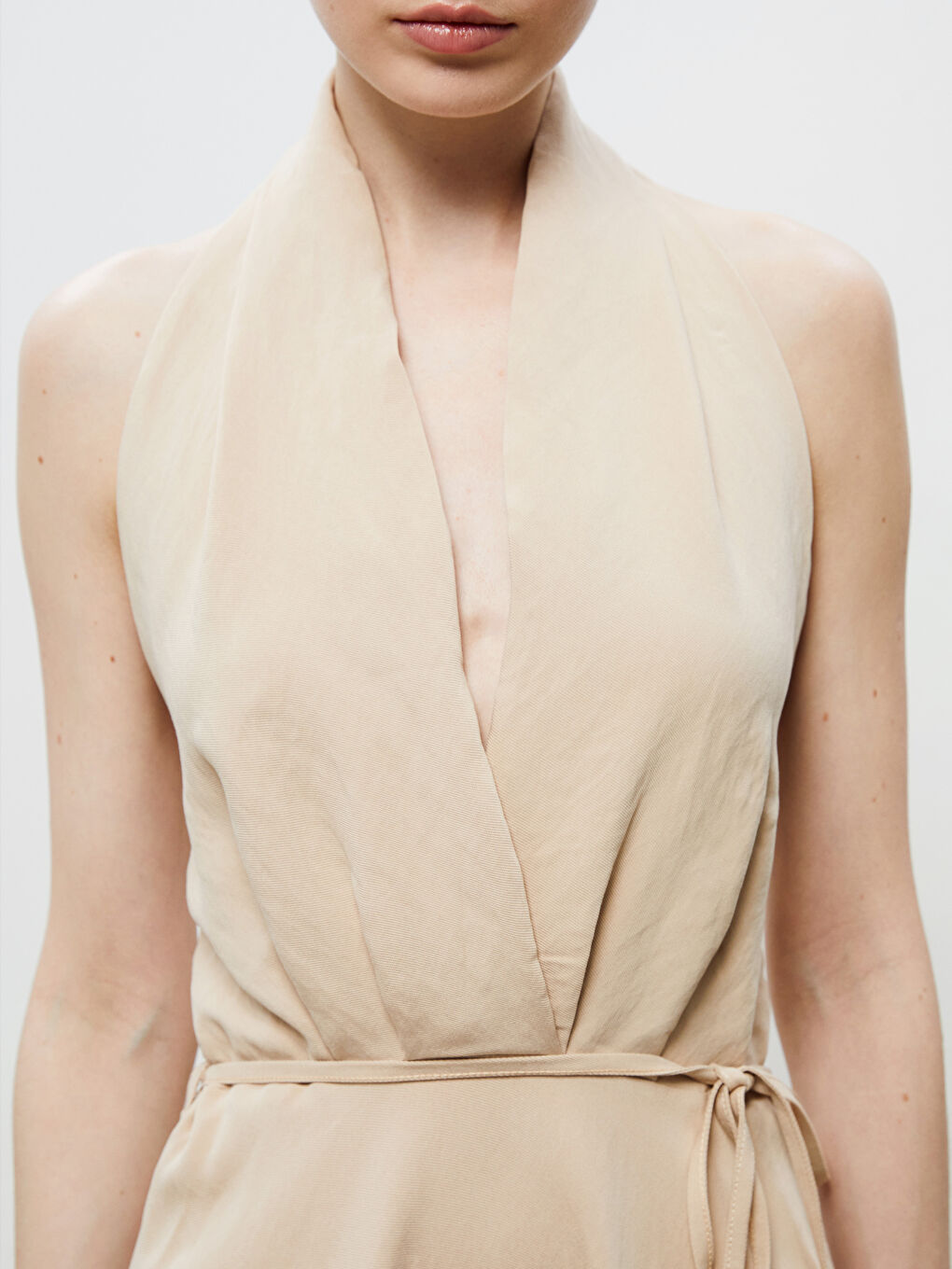 Woman BEIGE Dress -S5RH43Z8-HZZ