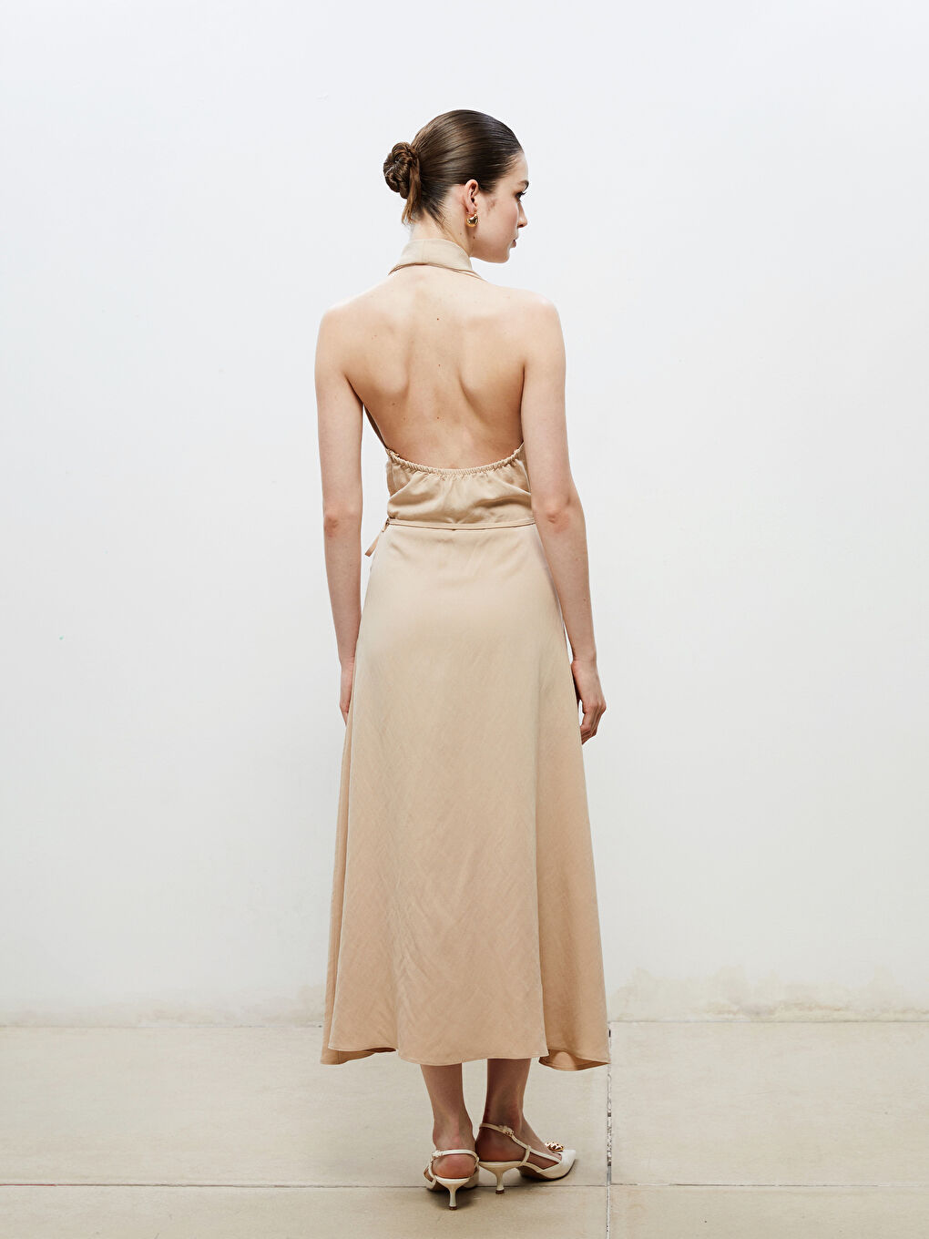 Woman BEIGE Dress -S5RH43Z8-HZZ