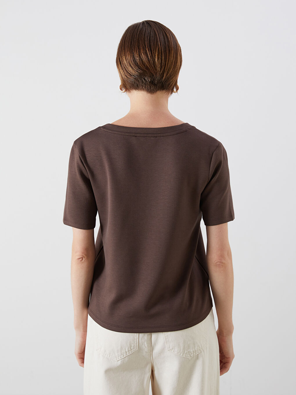 تي شيرت نساء برقبة V-3