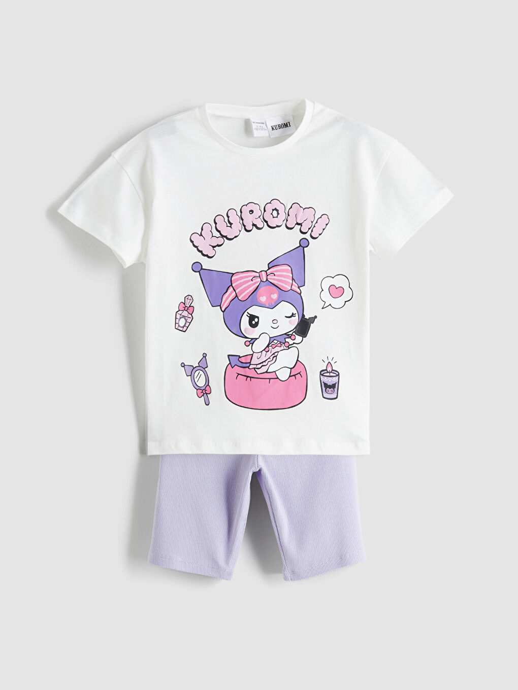 Kuromi Printed Baby Girls' T-Shirt and Leggings 2 Pack -S5RH65Z1-R9J