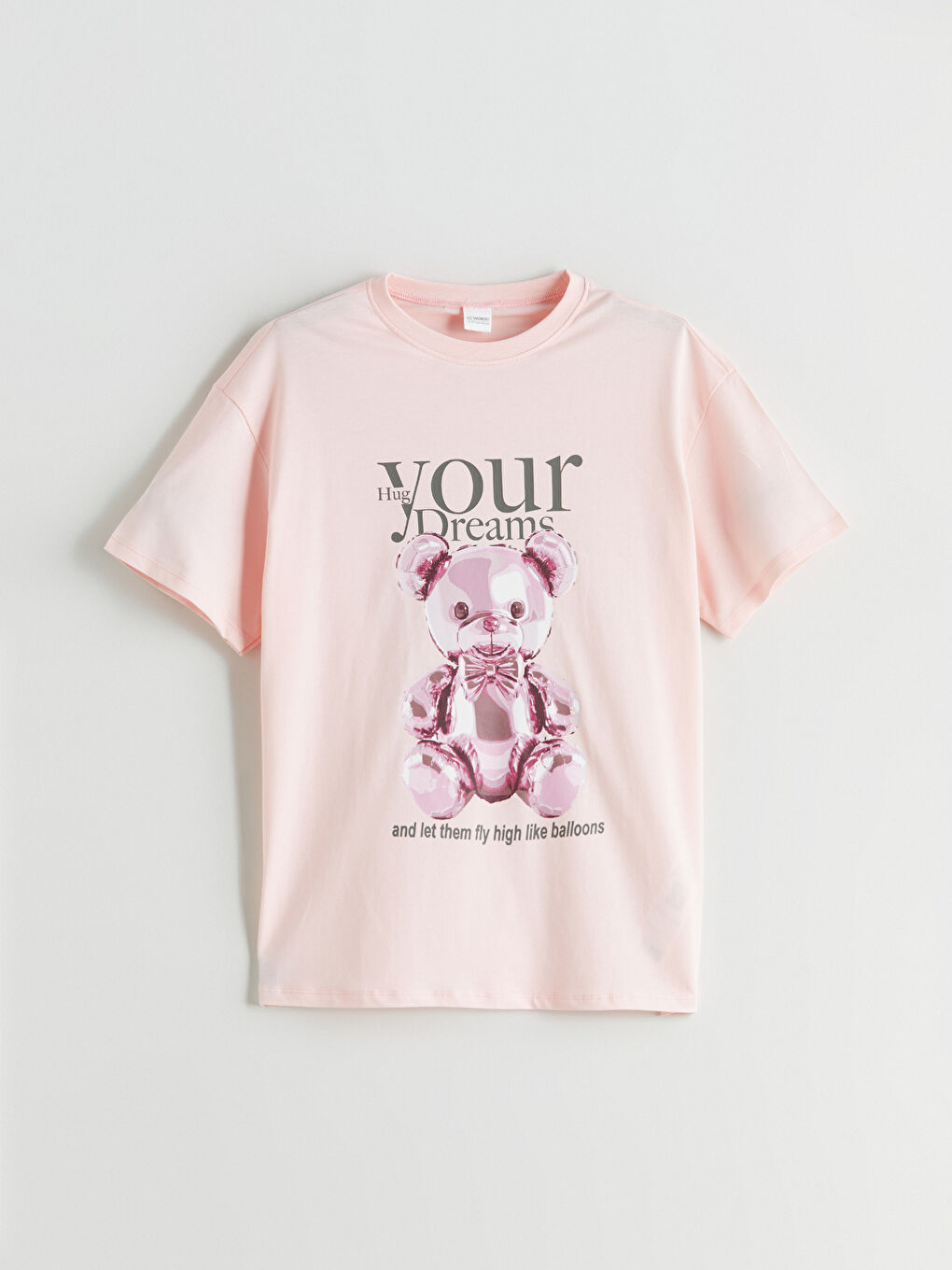Crew Neck Girls' Shortie Pyjama Set -S5RH71Z4-FZE