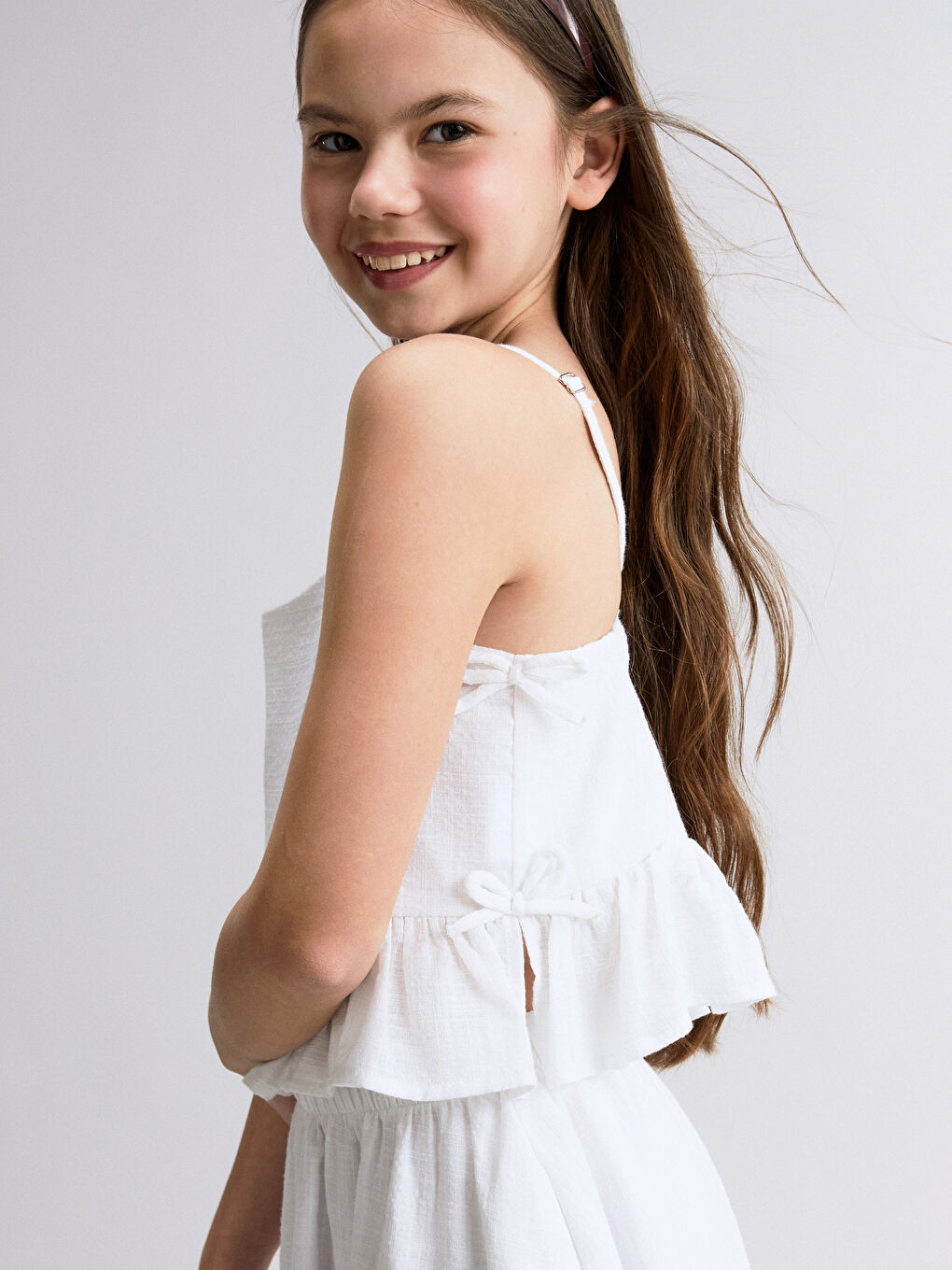 LCW Kids Girl WHITE Blouse -S5RH79Z4-Q6K