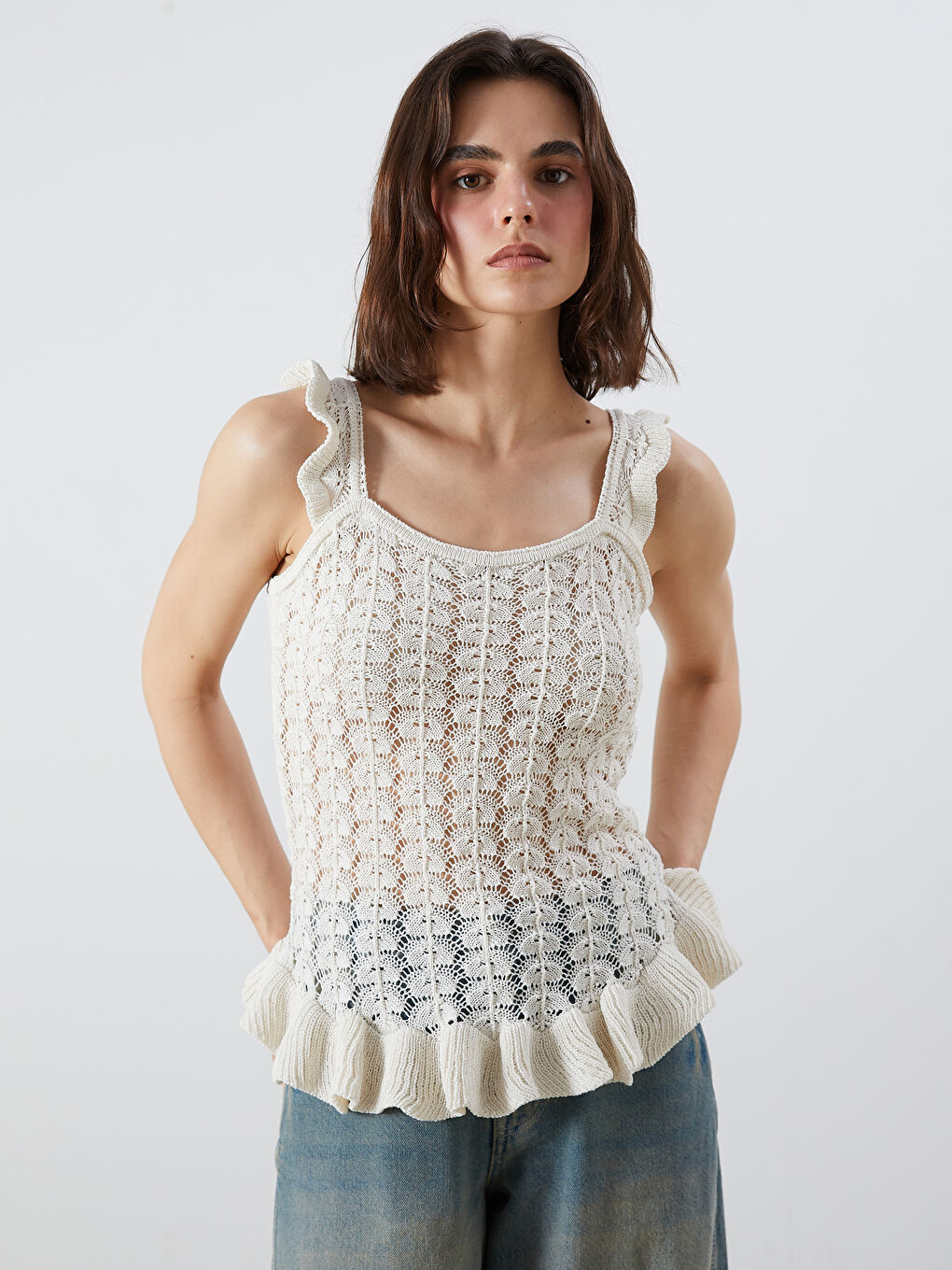 LCW Vision Woman ECRU Blouse -S5RH89Z8-FDL