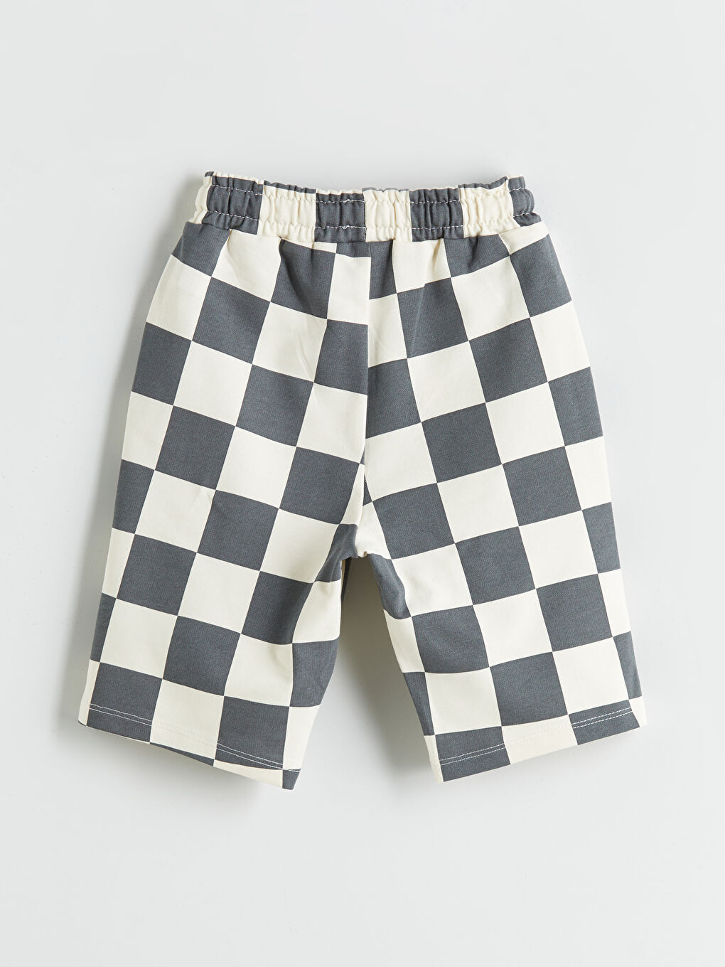 Gri Beli Lastikli Erkek Çocuk Şort-2