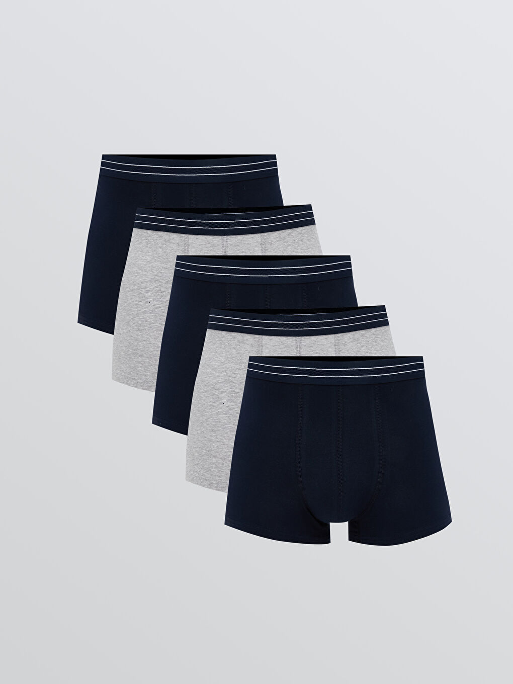 Regular Fit Cotton Stretch Men's Boxer Trunks 5 Pack -S5RH92Z8-LAL