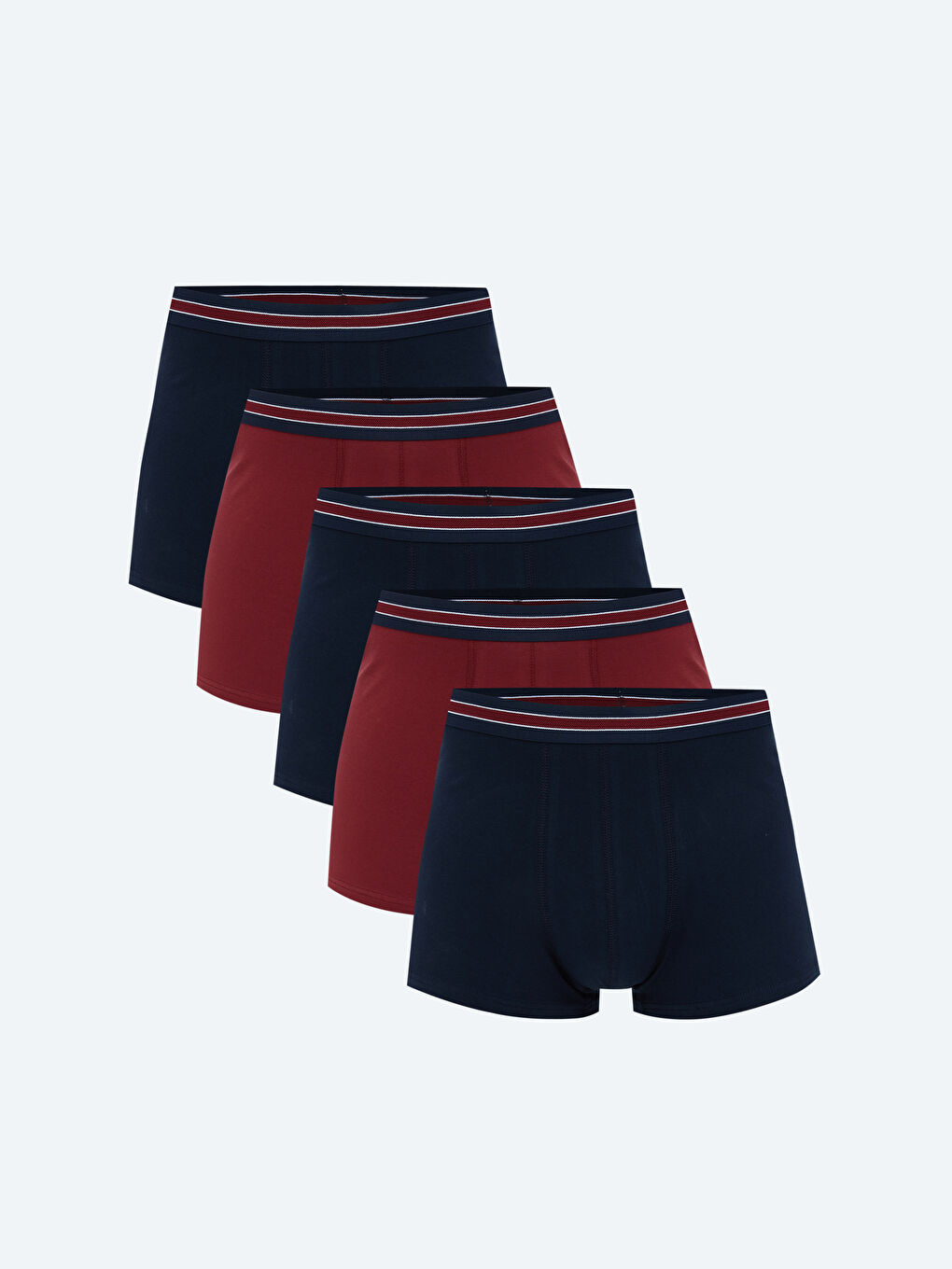 Regular Fit Cotton Stretch Men's Boxer Trunks 5 Pack -S5RH92Z8-HMS