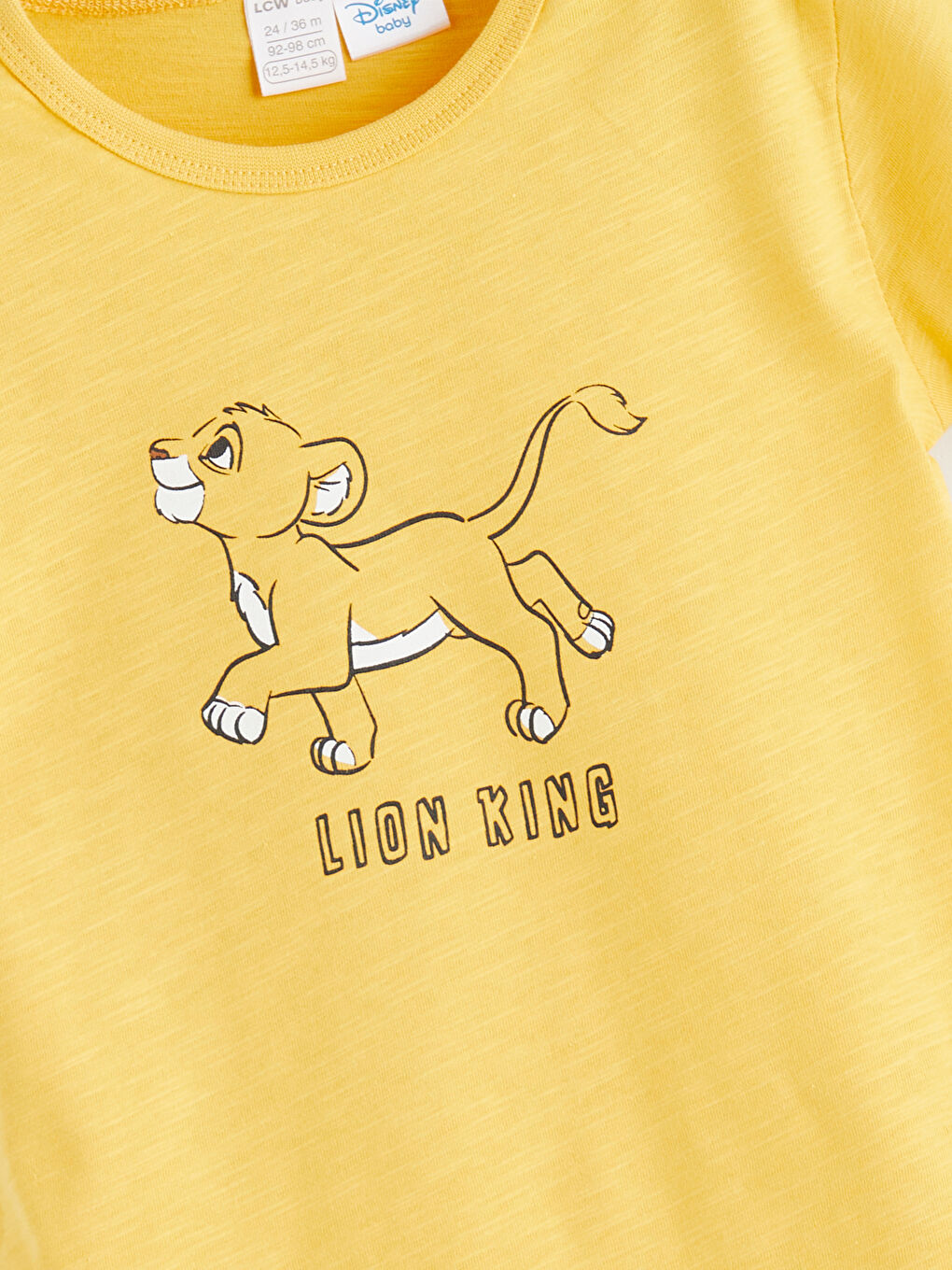 Turuncu Aslan Kral Baskılı Erkek Bebek Tulum-1