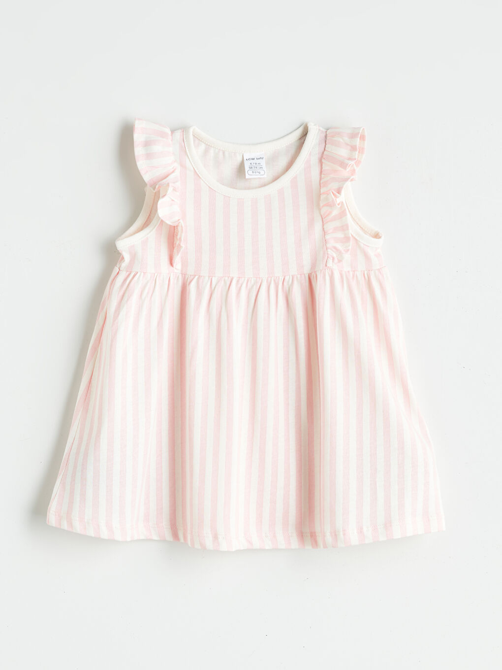 Crew Neck Striped Baby Girls' Dress -S5RI05Z1-LRA