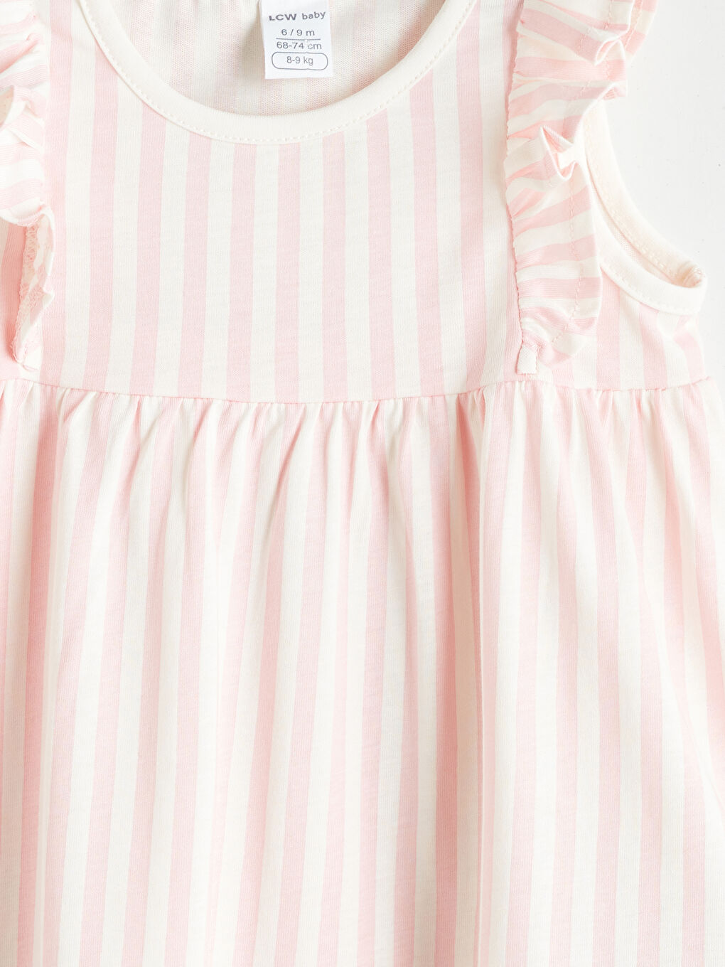 Crew Neck Striped Baby Girls' Dress -S5RI05Z1-LRA