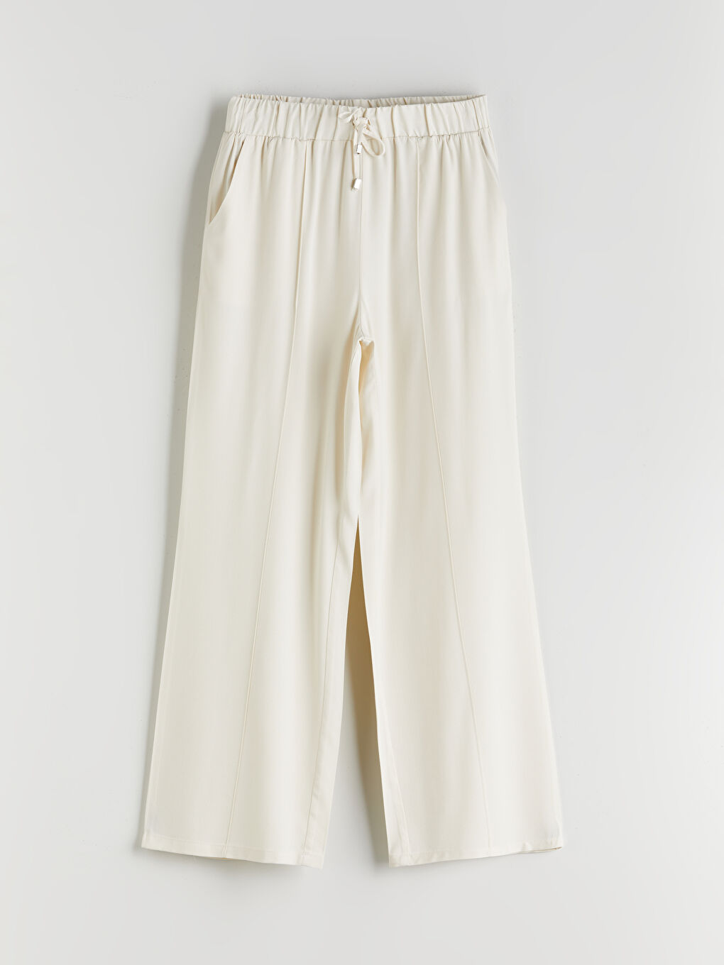 LCWAIKIKI Classic Elastic Waist Wide Leg Women's Trousers -S5RI20Z8-ZK9