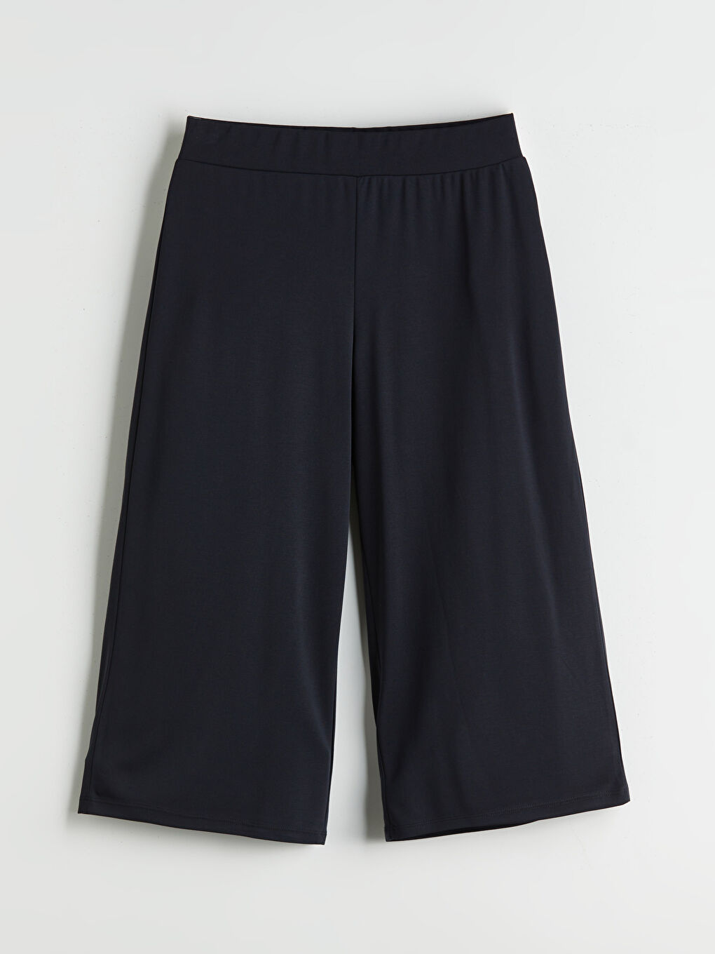 Siyah Beli Lastikli Modal Karışımlı Kadın Kapri-4