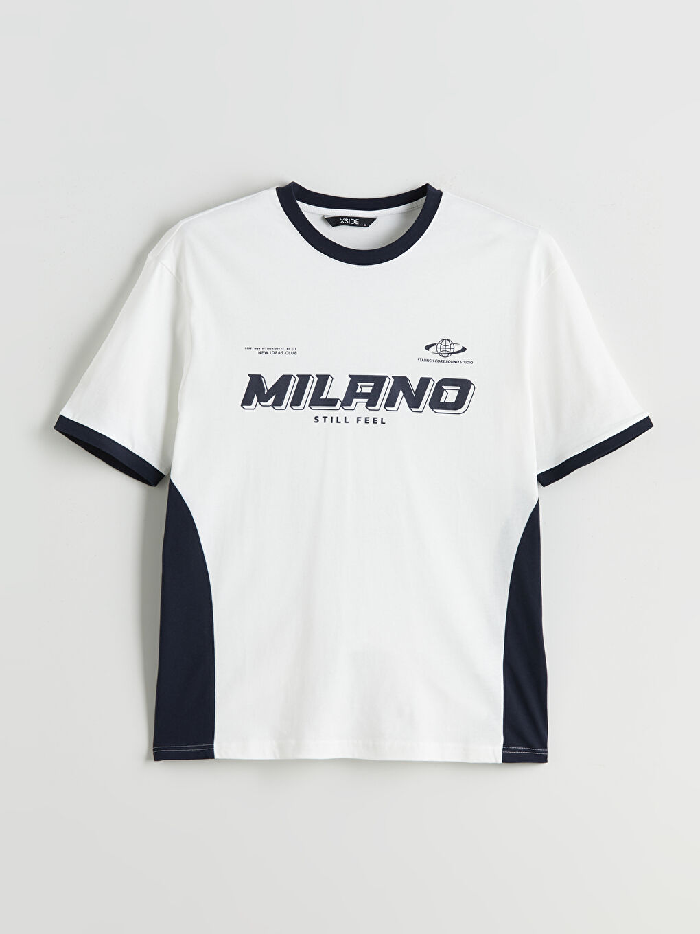 Crew Neck Milano Printed Jersey Men's T-Shirt -S5RI24Z8-R9J