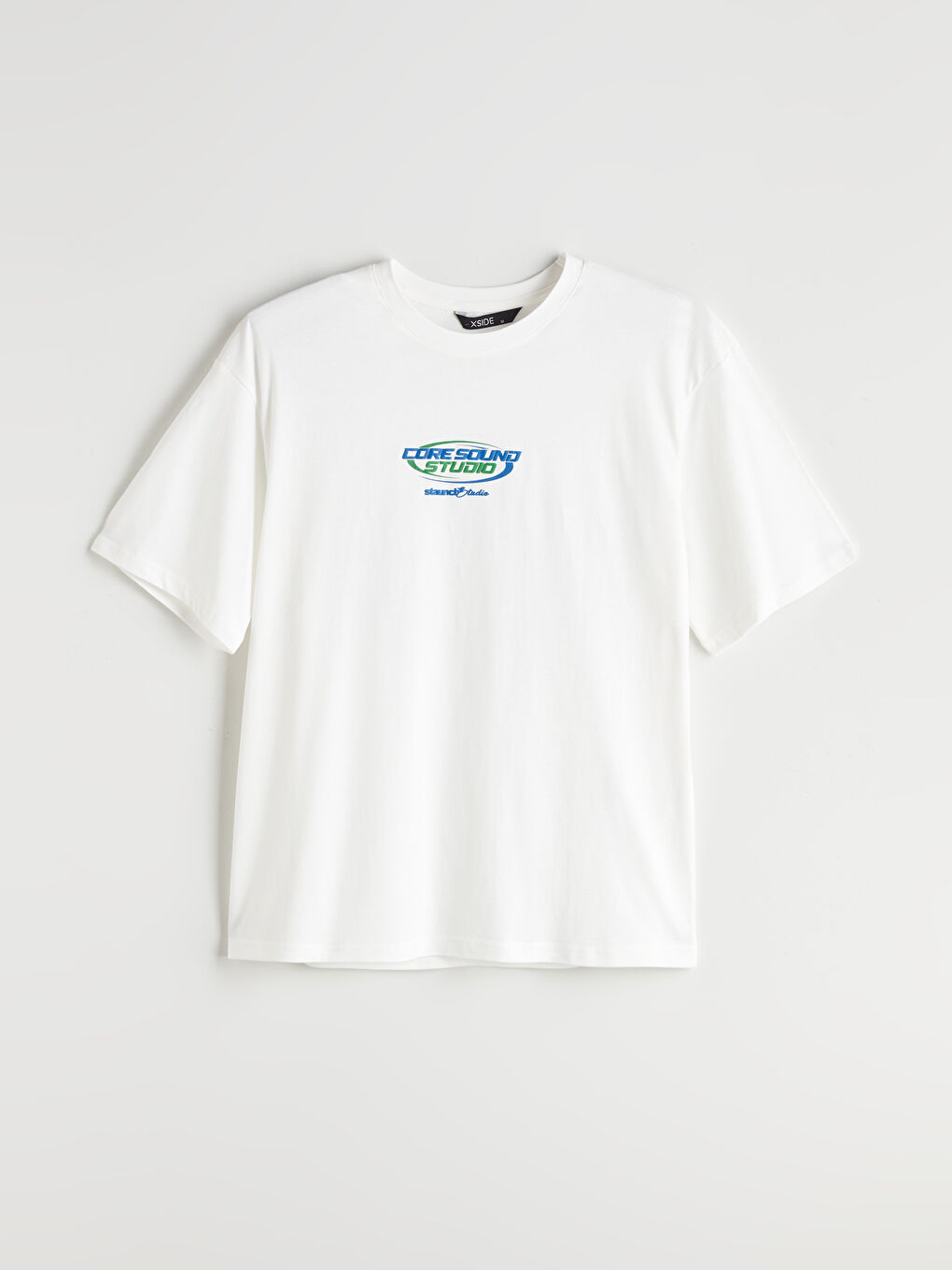 XSIDE Crew Neck Short Sleeve Printed Combed Cotton Men's T-shirt -S5RI25Z8-R9J