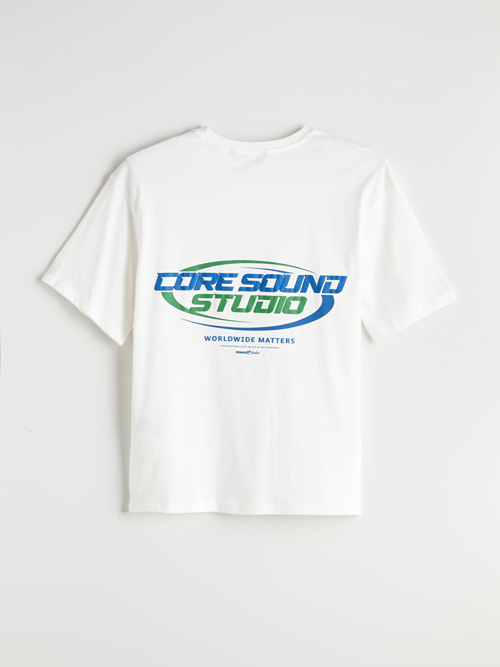 XSIDE Crew Neck Short Sleeve Printed Combed Cotton Men's T-shirt -S5RI25Z8-R9J