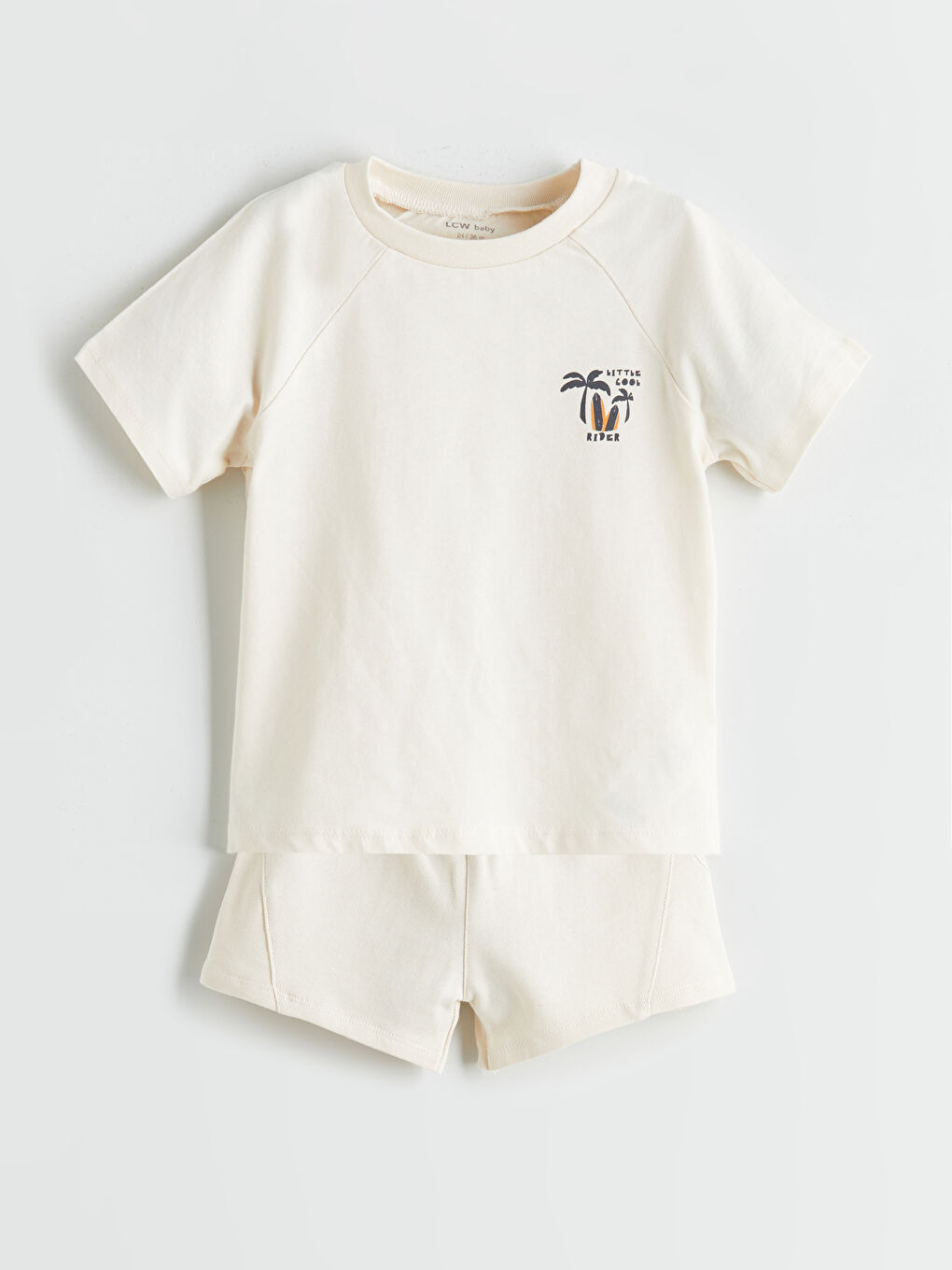 LC Waikiki Printed Baby Boys' T-Shirt and Shorts 2 Pack -S5RI29Z1-V96