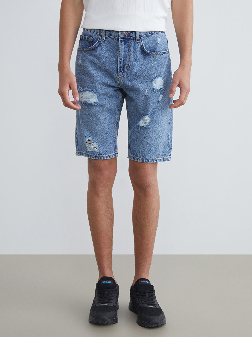 LCW Jeans Standard Fit Men's Denim Shorts -S5RI31Z8-H45