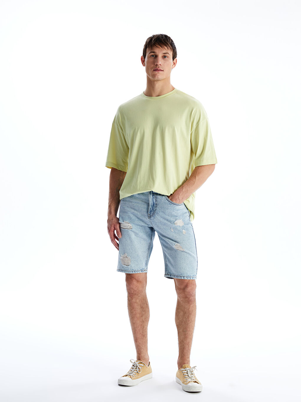 LCW Jeans Standard Fit Men's Denim Shorts -S5RI32Z8-311