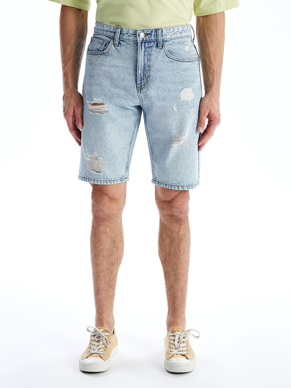 LCW Jeans Standard Fit Men's Denim Shorts -S5RI32Z8-311