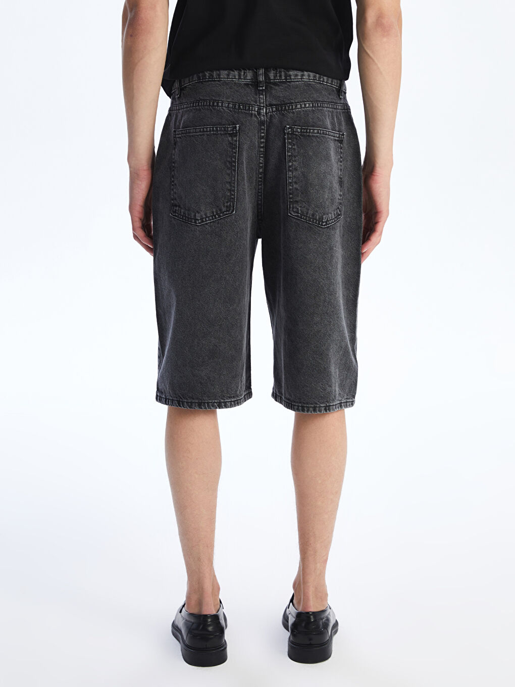 Relaxed Fit Men's Denim Shorts -S5RI34Z8-M0U