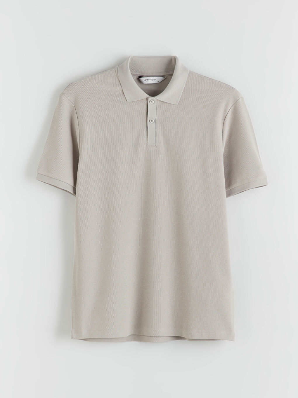 Gri Polo Yaka Erkek Tişört-4