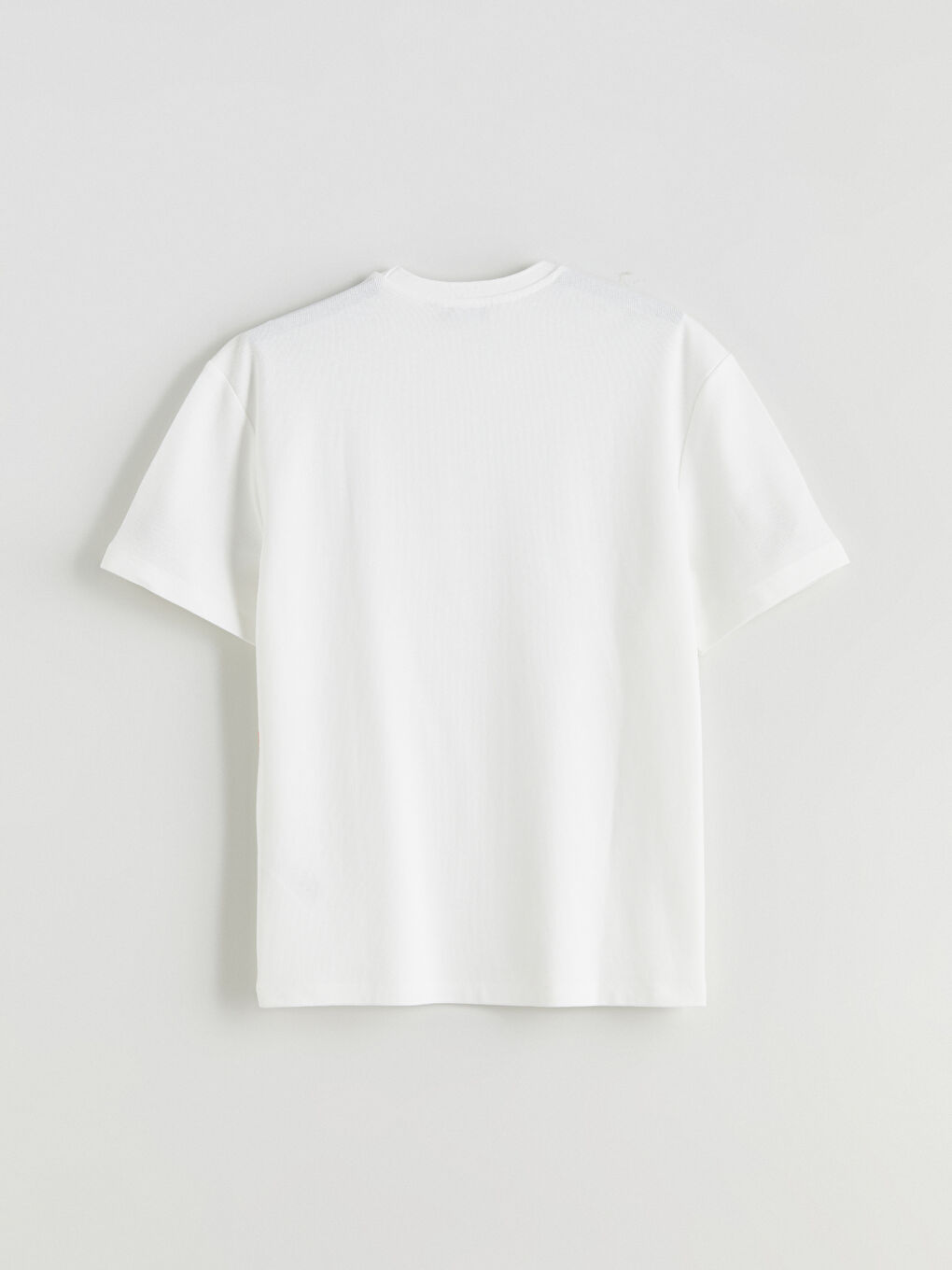 Ekru Bisiklet Yaka Erkek Tişört-5