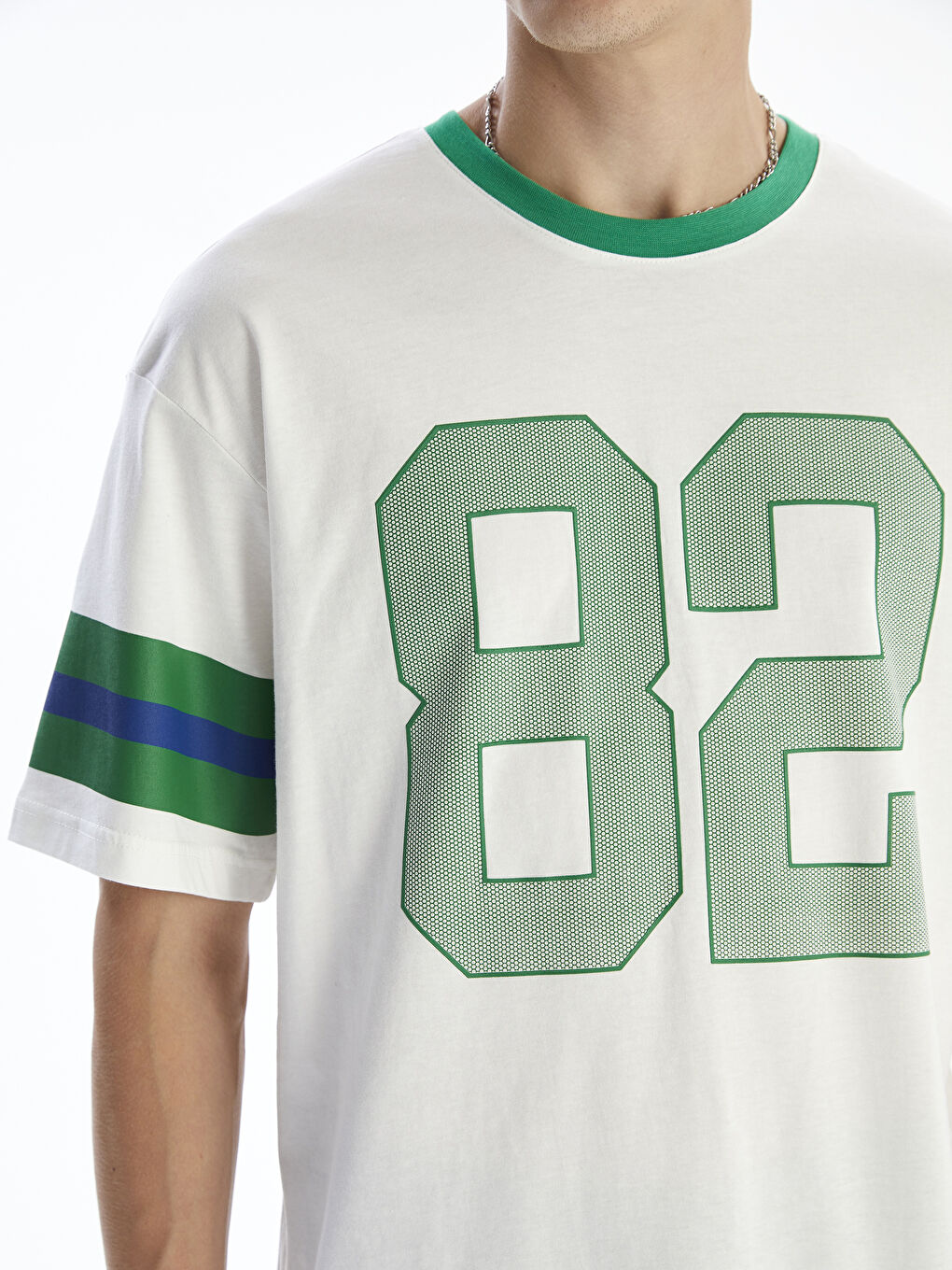 XSIDE Crew Neck Printed Jersey Men's T-Shirt -S5RI54Z8-R9J