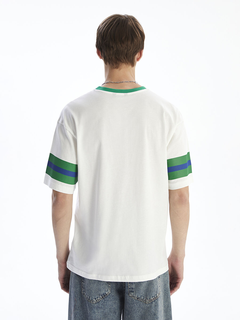XSIDE Crew Neck Printed Jersey Men's T-Shirt -S5RI54Z8-R9J