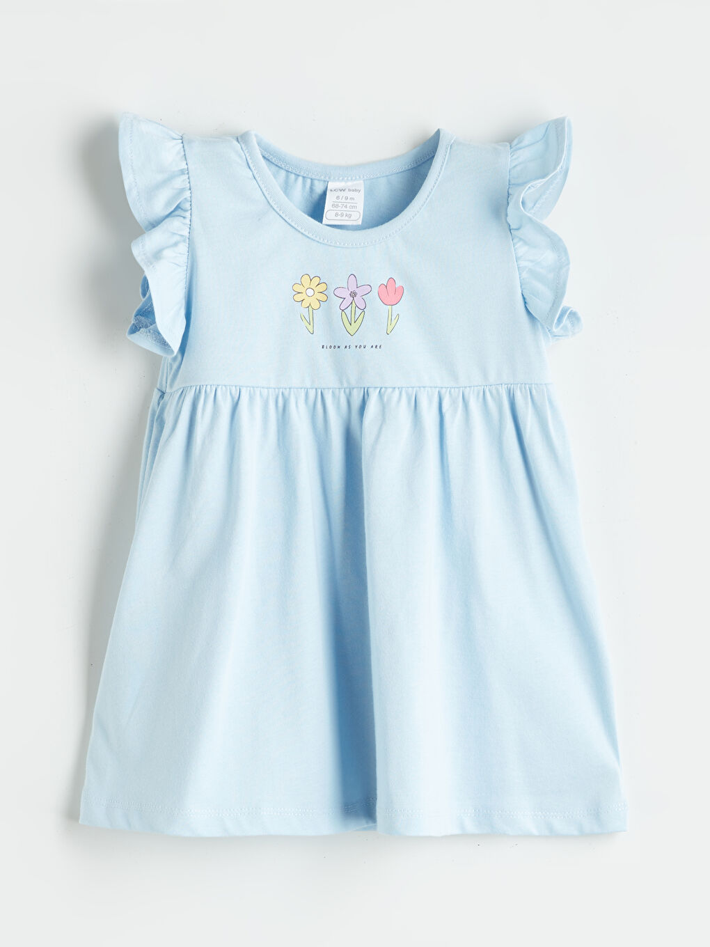 Crew Neck Floral Girls' Dress -S5RI60Z1-G9Q