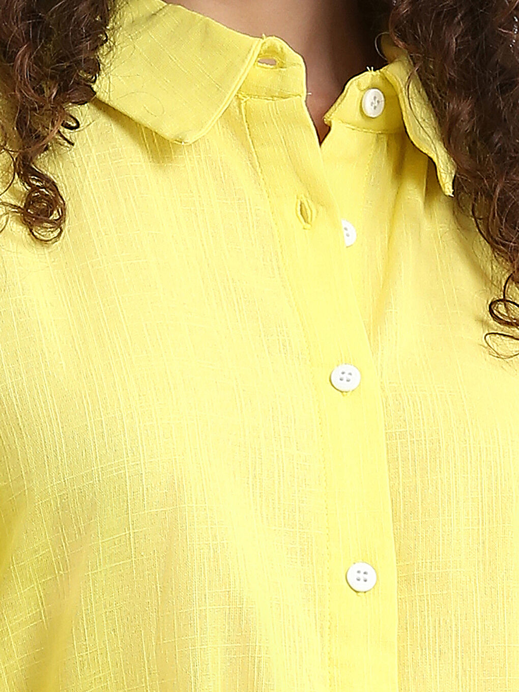 Plain Long Sleeve Oversize Women's Shirt-2