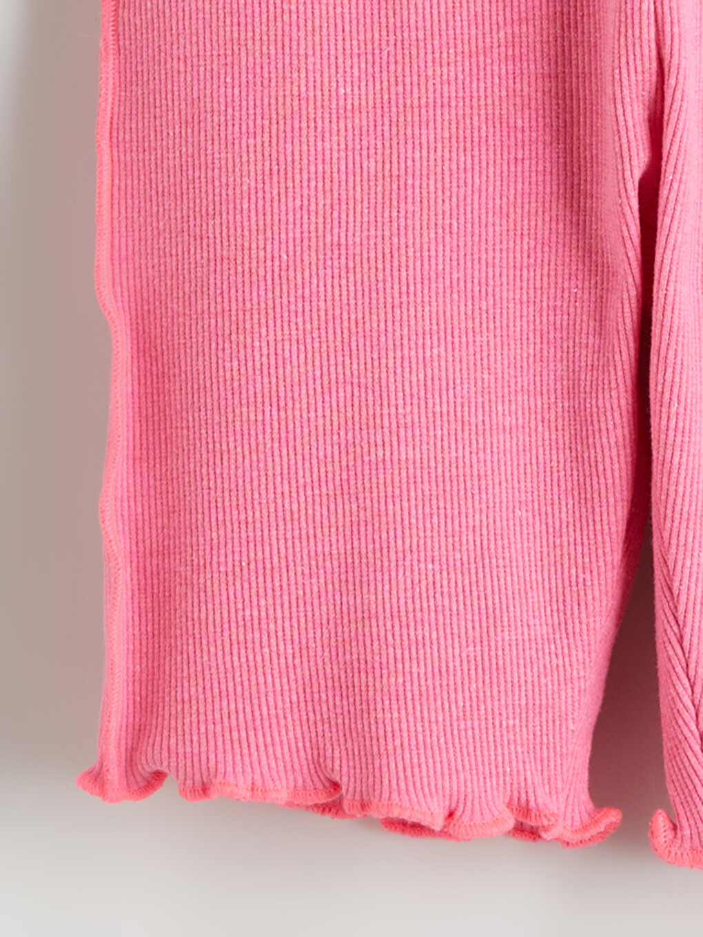 Pembe Beli Lastikli Kız Çocuk Şort Tayt-2