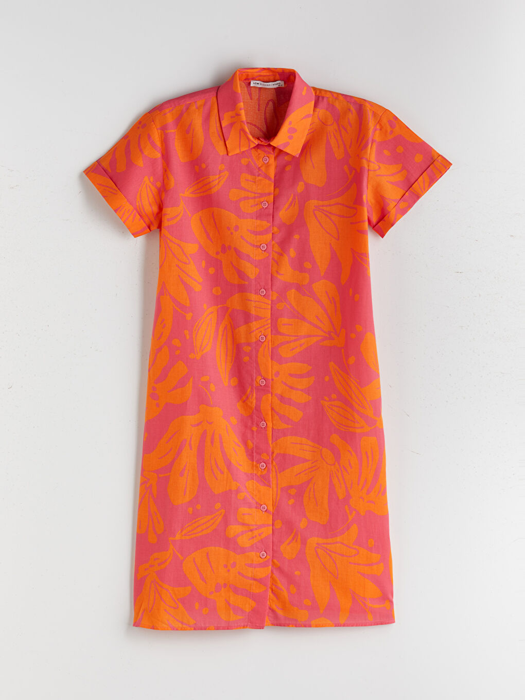 Patterned Shirt Dress -S5RJ20Z8-F9C