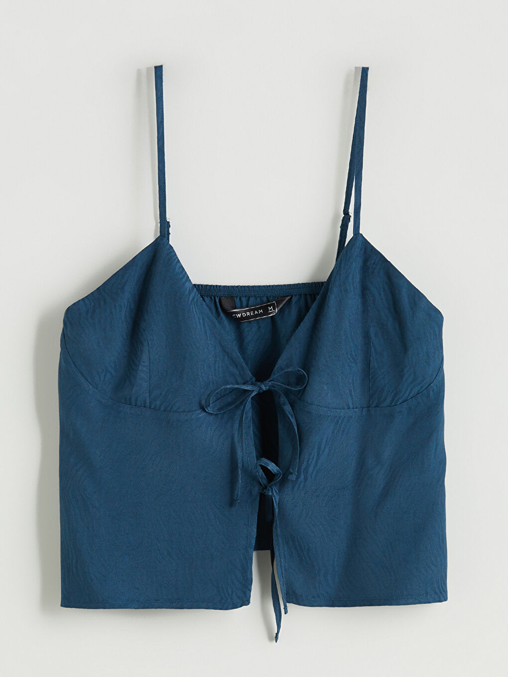 Petrol V Yaka Desenli Kadın Şortlu Pijama Takımı-5