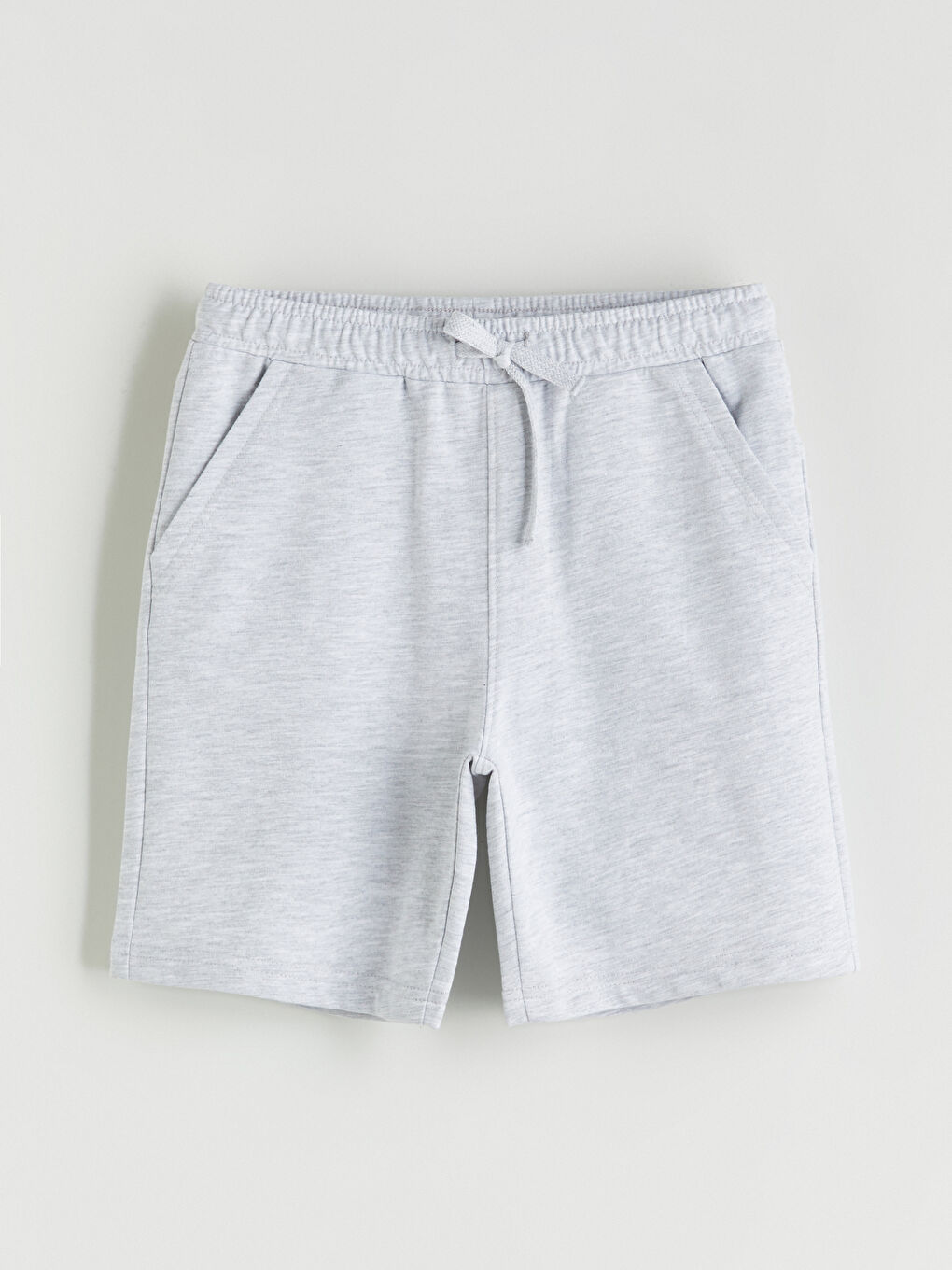 Gri Beli Lastikli Erkek Çocuk Şort