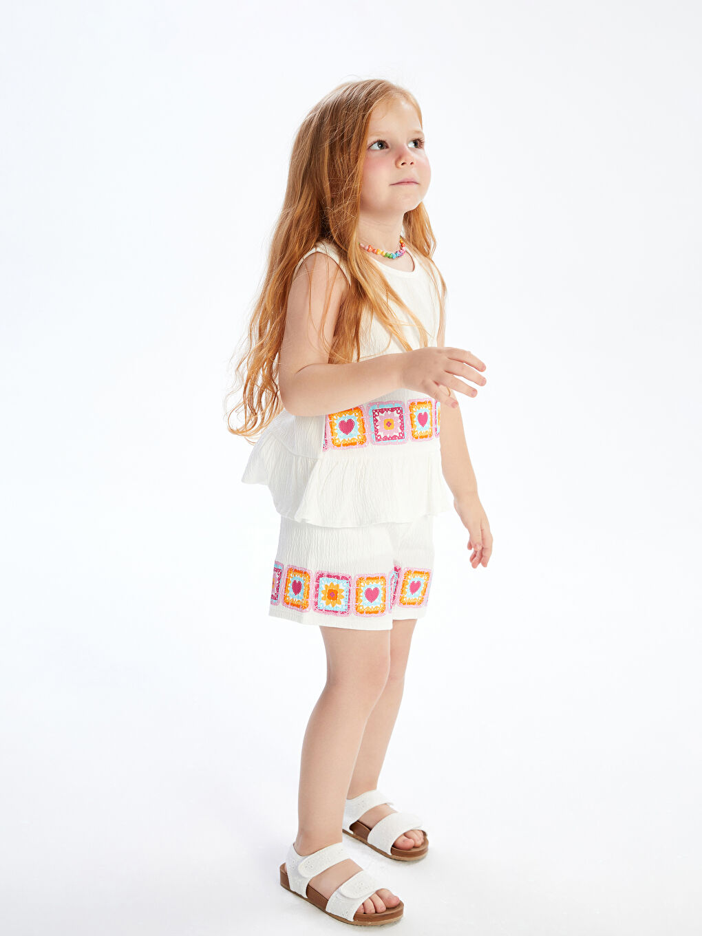 LCW Kids سێت سپی کچ -S5RJ72Z1-FFB