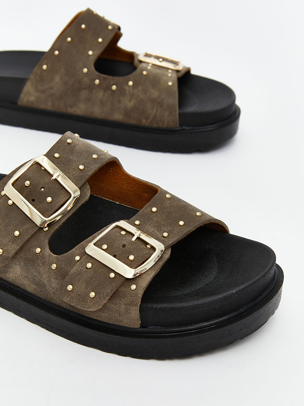 Kahverengi Süet Görünümlü Kız Çocuk Terlik-2