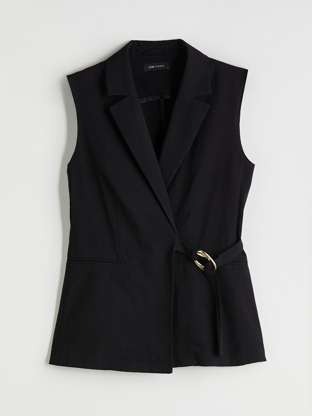 LCW Vision Woman BLACK Suit Waistcoat -S5RK09Z8-CVL