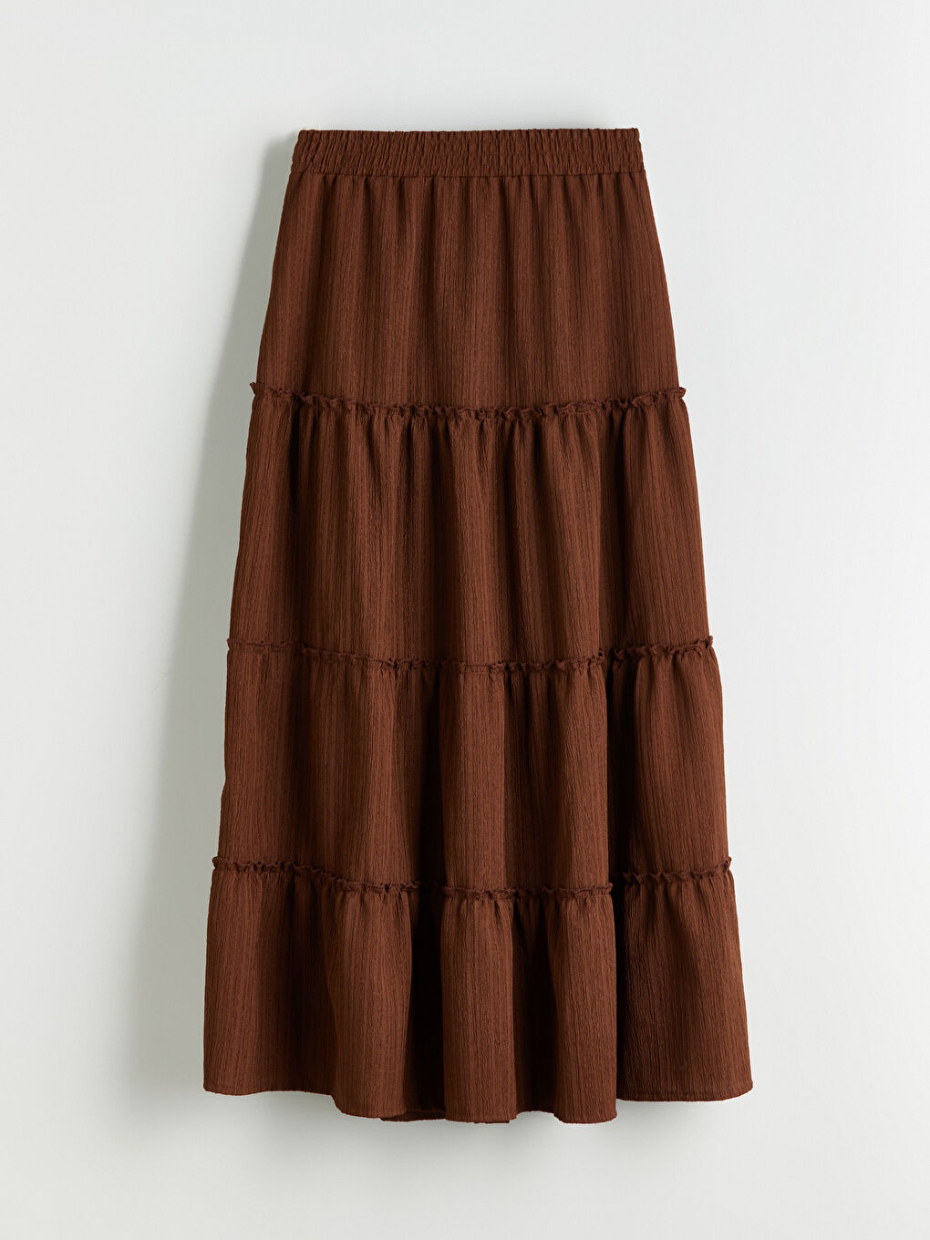 Kahverengi Beli Lastikli Katkat Etek-6