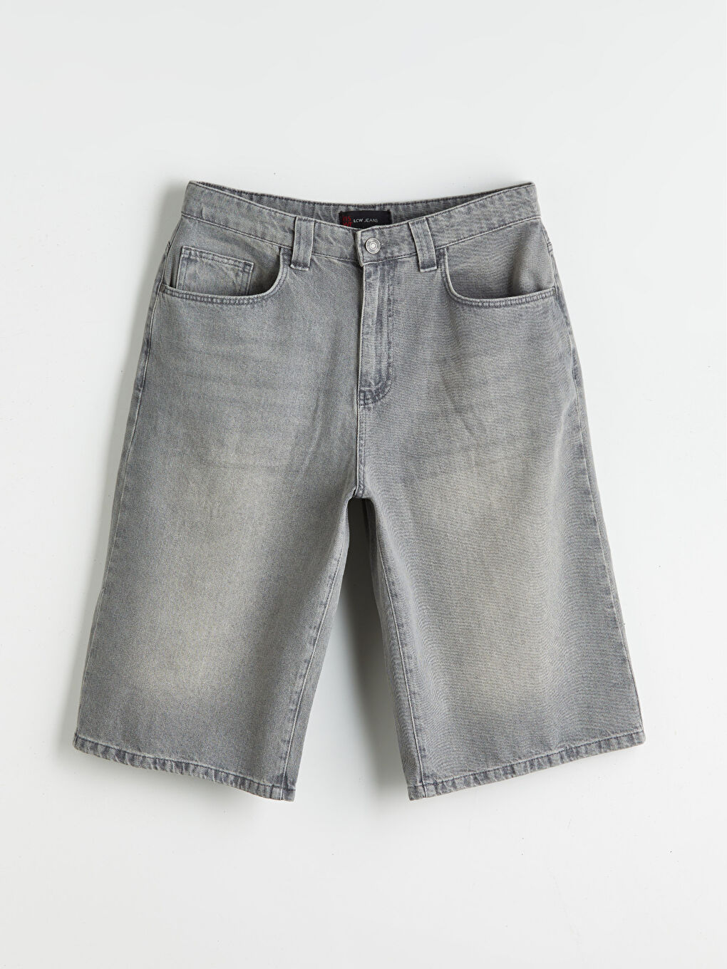 LCW Jeans Χαλαρή Εφαρμογή Ανδρικά Τζιν Σορτς -S5RK50Z8-GRD