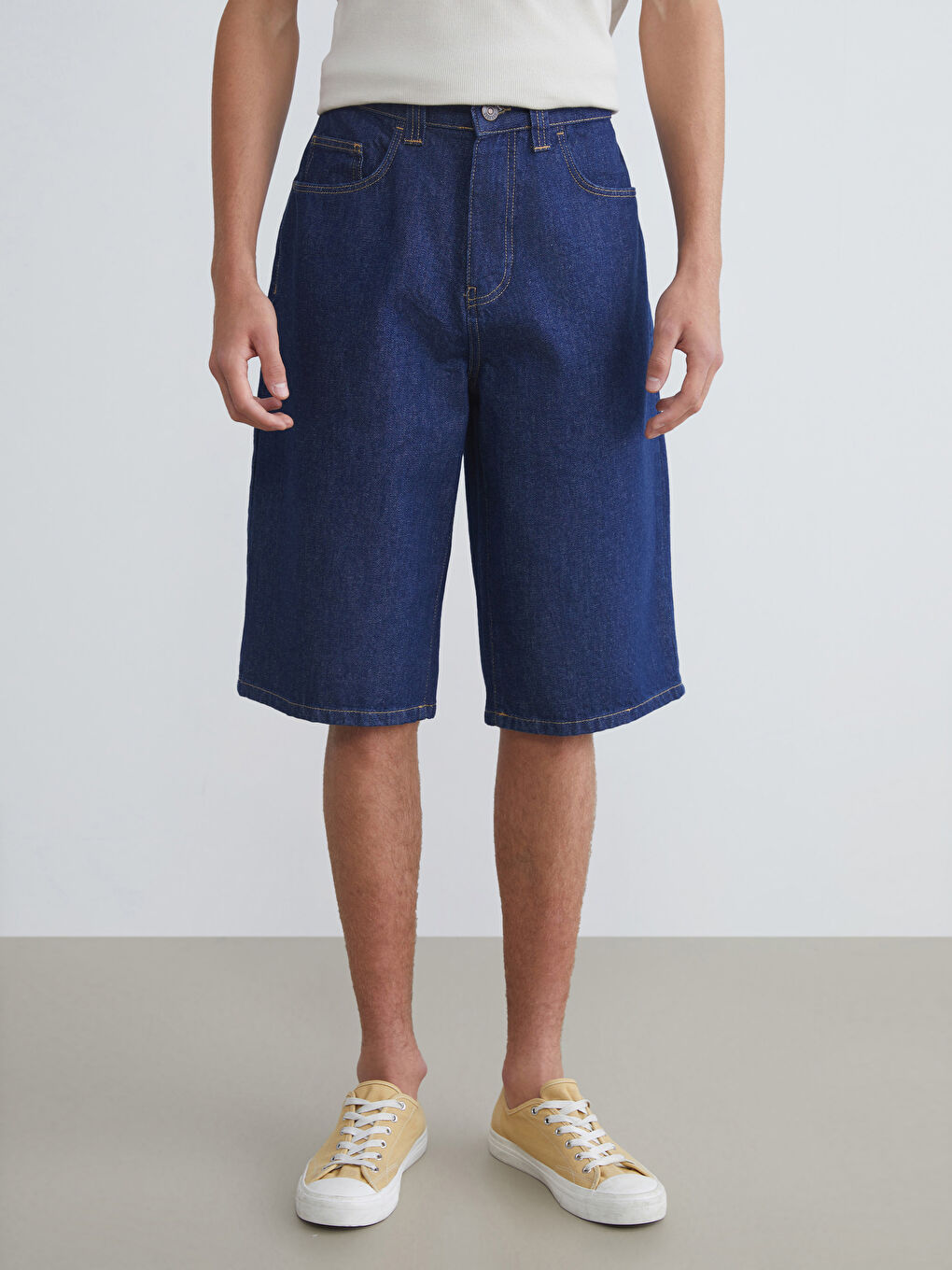 LCW Jeans Χαλαρή Εφαρμογή Ανδρικά Τζιν Σορτς -S5RK51Z8-309