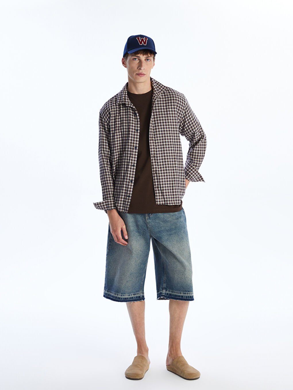 Relaxed Fit Men's Denim Shorts -S5RK52Z8-H45