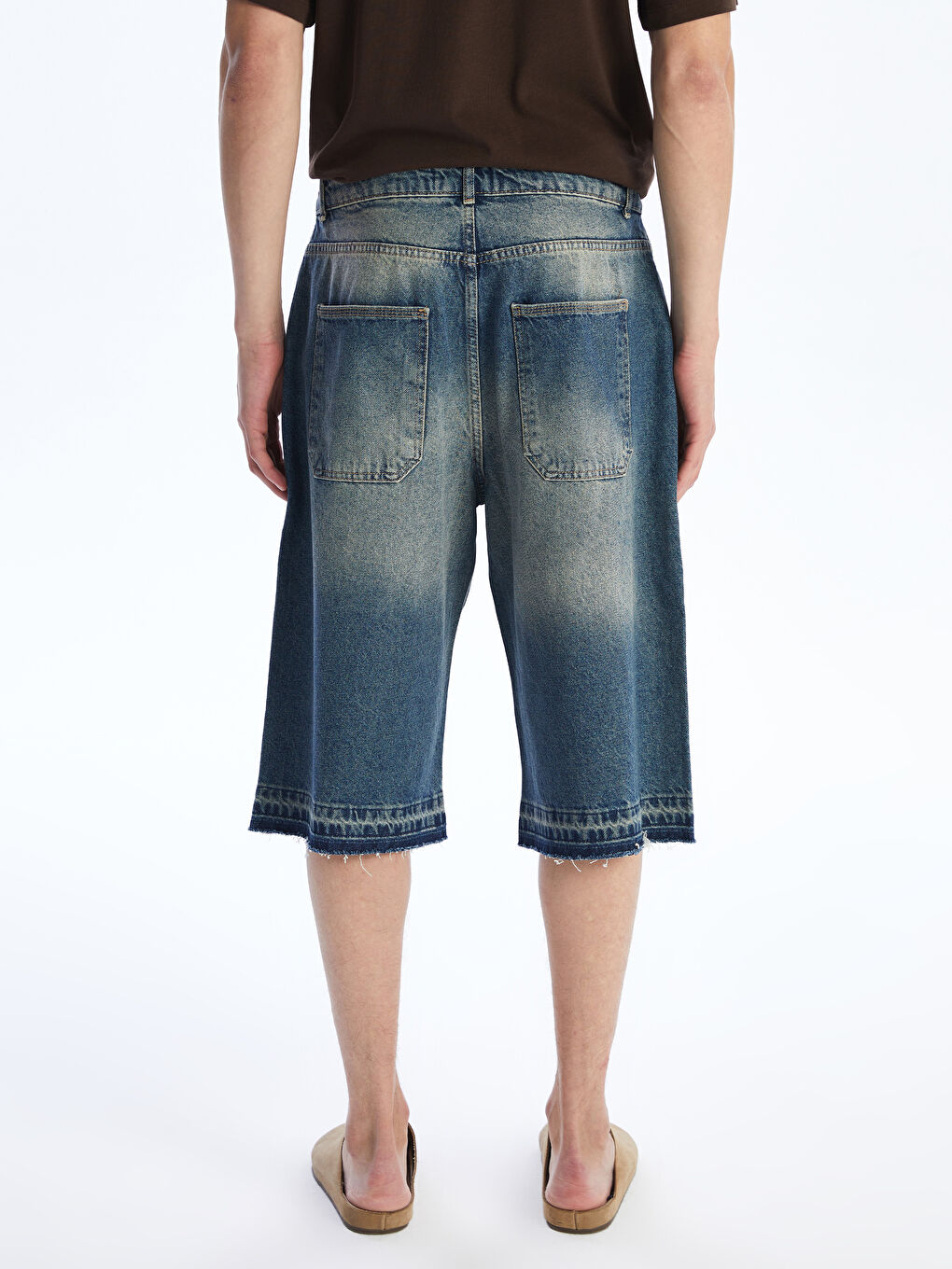 Relaxed Fit Men's Denim Shorts -S5RK52Z8-H45