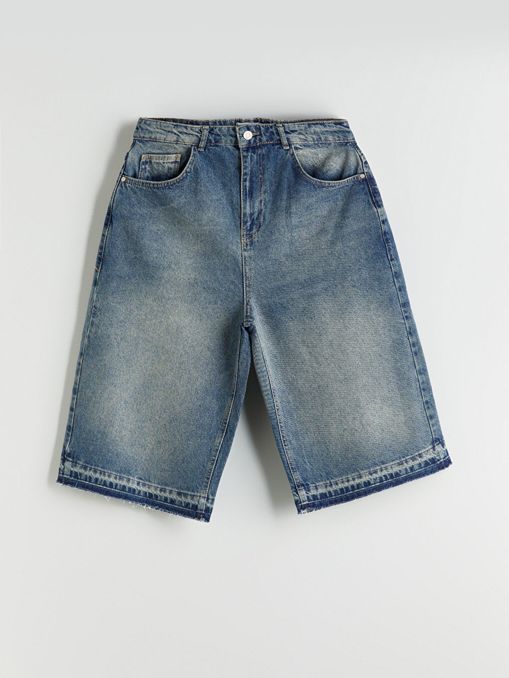 Relaxed Fit Men's Denim Shorts -S5RK52Z8-H45
